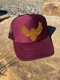Beaded Eagle Trucker Hat